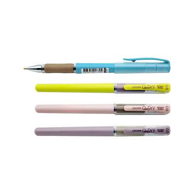 [Crown] [Quality Korean Stationery] Quick Dry Antibac 0.5mm Gel Pens, 12 Count