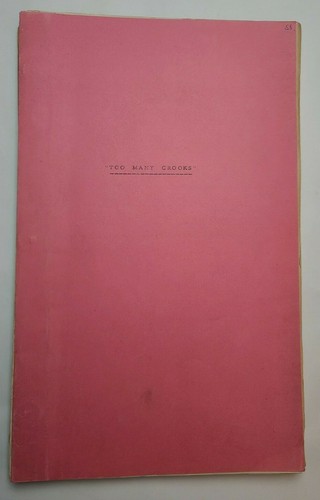 TOO MANY CROOKS / Michael Pertwee 1958 Screenplay, spoof on crime films comedy - Picture 2 of 12