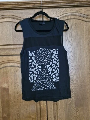 Insight Damen Tank Top Schwarz Muster Frühling/Sommer Mode Fashion Gr. 34 - Bild 1 von 4