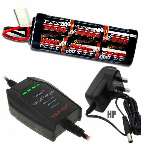 7.2v 3800MAH Ni-MH Rechargeable Battery Pack and Charger RC Electric Car Tamiya