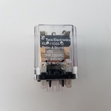TE 12VDC Power Relay 1/3HP 120 / 240VAC 10A 2 Form C DPDT-NO NC KUP-11D55-12