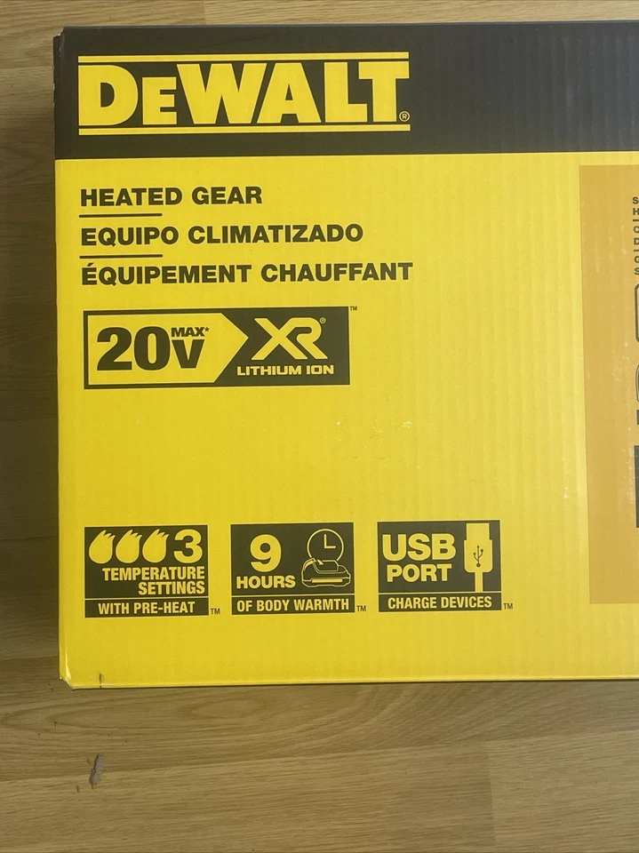 DeWalt DCHV086BD1-XL Reversible Heated Fleece Vest Kit - XL, Black New - Image 4 of 4