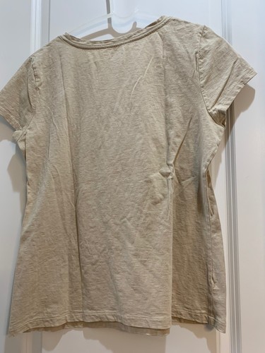 Charter Club T Shirt Beige Front Embellishments Embellished Women’s Size Large - Picture 5 of 5
