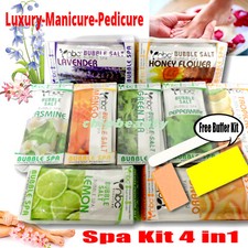 Spa Pedicure Manicure Kit 4 in1 4 Step Complete Skin Care - Choose Scent