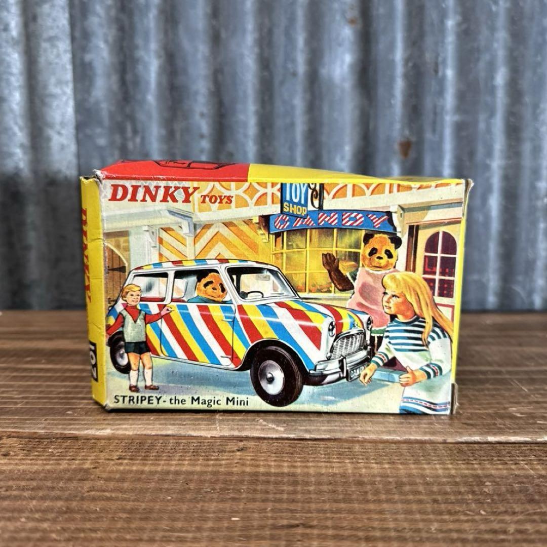 DINKY TOYS Tin Toy Car STRIPEY-the Magic Mini W/Box F/S