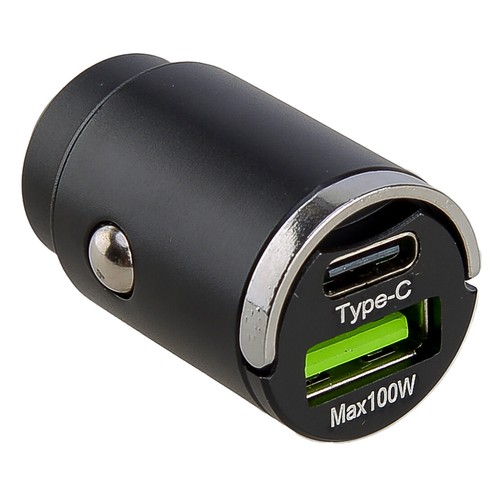 100W USB Typ-C QC3.0 Auto Telefon Ladegerät Schnell-Ladegerät Car Charger - Zdjęcie 3 z 4