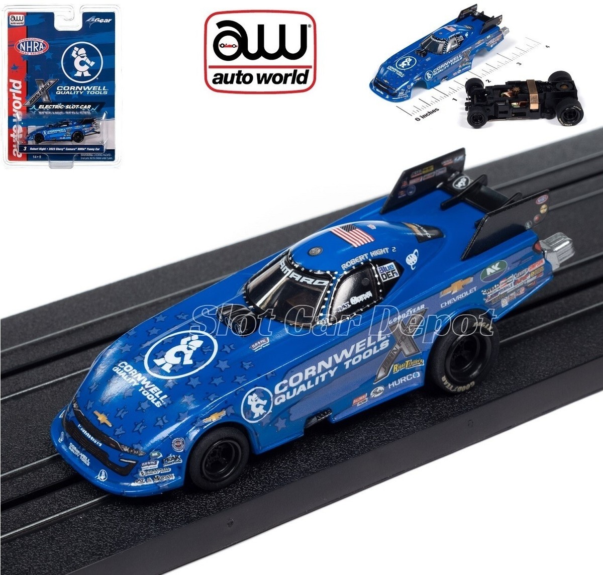 Auto World '24 NHRA Rel. 1 Funny Cars Robert Hight Cornwell