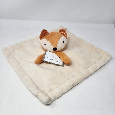 Koala Baby Fox Cub Security Blanket Lovey Soother Stripe Orange Nunu Doudou New