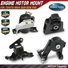 4x Auto Trans Engine Motor & Transmission Mount for Toyota RAV4 2013-2018 FWD