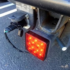 Luz trasera de montaje enganche de remolque de 2" 12 LED lámpara de barra de remolque luz de freno Turck pasador de enganche
