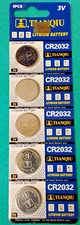 5  Pieces Lithium batteries/ CR 2032 3 Volt  Tianqiu Exp. 2029  FREE SHIPPING