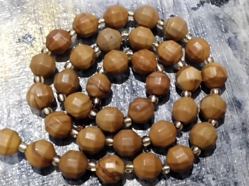 Natural Picture Jasper Energy Prism, Faceted Barrel, 7- 8mm, Approx 36pcs - Picture 3 of 3