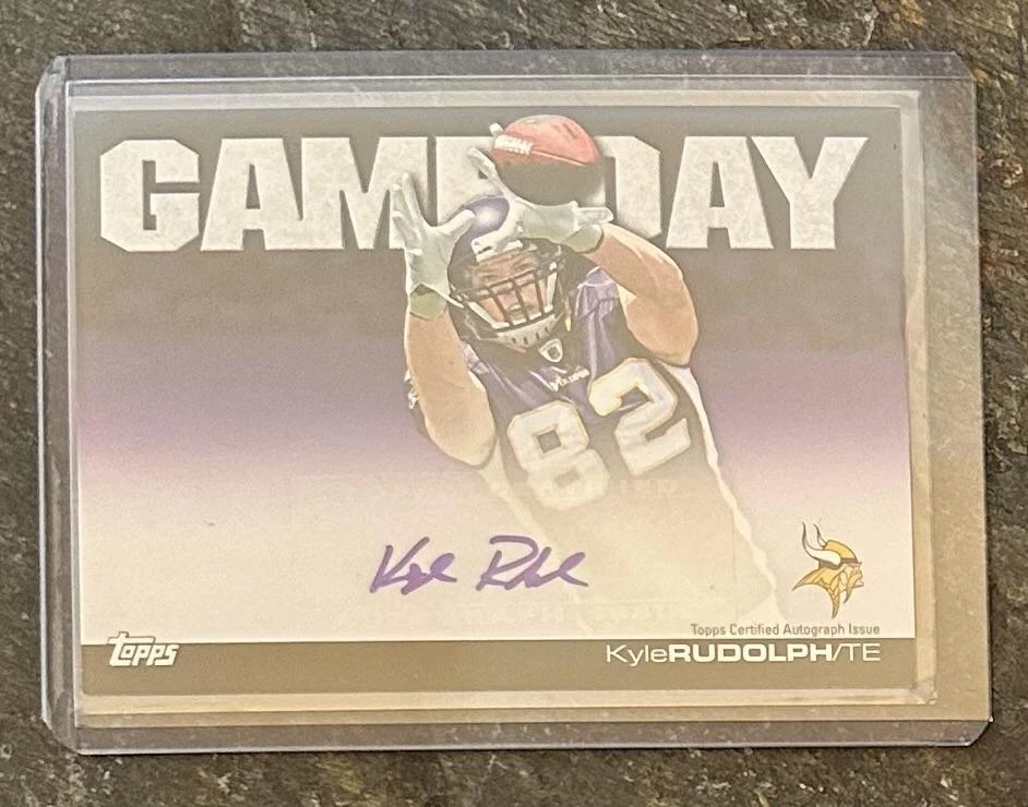 Kyle Rudolph Topps Game Day Autographs #GDAKR Base
