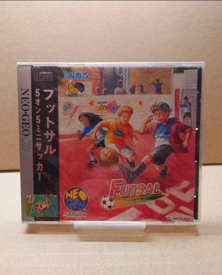 FUTSAL 5 on 5 mini soccer pleasure Goal Neo Geo SNK Neogeo CD Japan New
