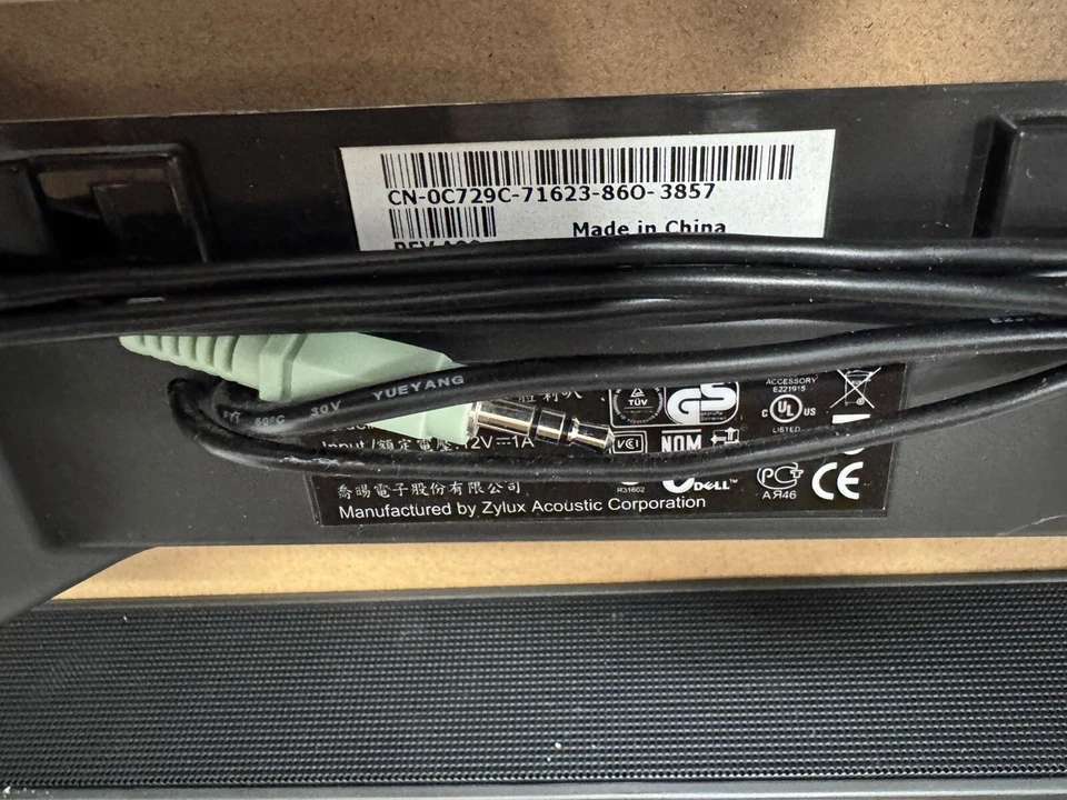 Dell Multimedia Speaker AX510 0C729C Loudspeakers Soundbar Monitors U2410 P2211H - Image 4 of 4