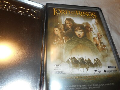 the lord of the rings the motion picture trilogy dvd set in steel