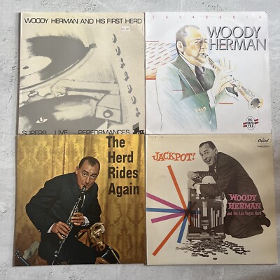 Woody Herman Vinyl Bundle - Caladonia- Herd Rides Again - Jackpot - Live