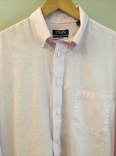 Chaps Comfort Stretch Regular Fit Mens PINK Dress Shirt Size L 16-16 1/2 (34/35)