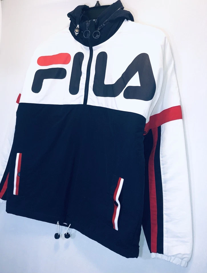 Chaqueta Fila Brielle de nailon con bloques de color para mujer nueva con etiquetas-S Foto 2 de 4