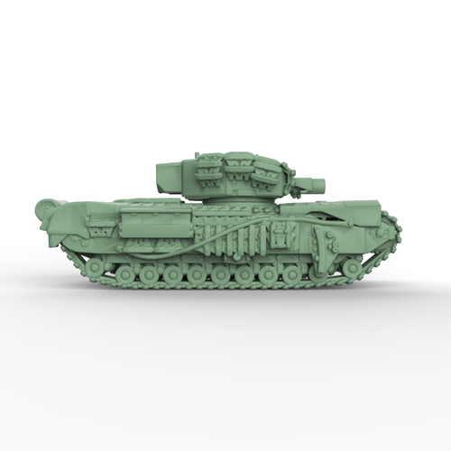 SS200905 1/200 Military Model Kit British Churchill AVRE Crocodile Infantry Tank - Picture 3 of 4