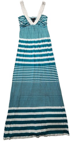 design history striped maxi dress Design History Pink Stripe Tie Shoulder Maxi Dress in Striped