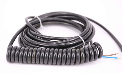 Spiralkabel 2x4mm² PUR 220mm/850mm Schwarz L/R: 5000mm/600mm