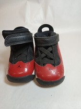 Nike Air Jordan 6 Rings TD Black White GYM Red 323420-060 Toddler Size 4c