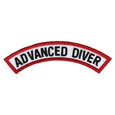 ADVANCED DIVER CHEVRON  SCUBA DIVING iron-on DIVE PATCH embroidered applique