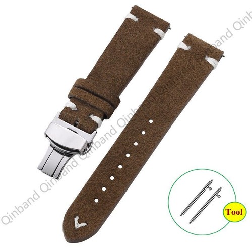 Suede Leather Watch Strap for OMEGA for DW Classic Watchbands 18mm 20mm 22mm - Picture 19 of 35