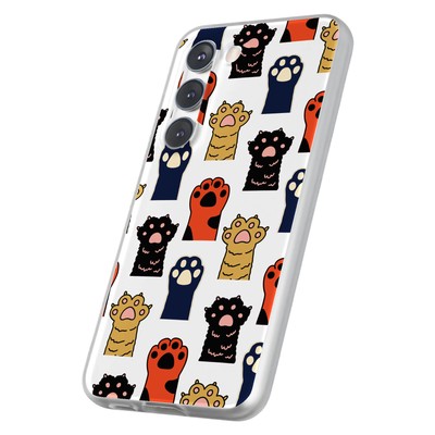 Case For Samsung Galaxy S(S25,S24,S23,S22,S21,S20),Cat Paw 2 Print