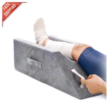 Soft Memory Foam Leg Elevation Pillow - Ideal for Surgery Recovery & Pain Relief