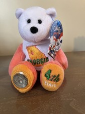 Georgia 4 Limited Treasures Coin Bear 50 States of America Bears NWT