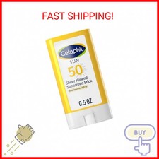 Cetaphil Sheer Mineral Sunscreen Stick for Face  Body, 0.5oz, 100 UVA/UVB Mine