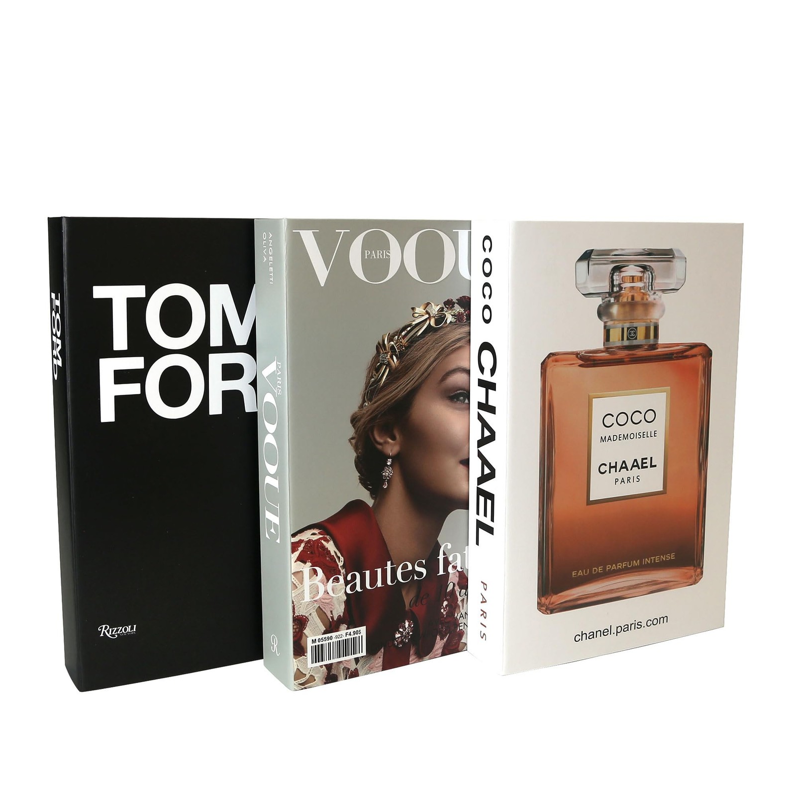 3 Pcs Decorative Books Aesthetic Chic Faux Book Set for Room Décor,Modern Hom...