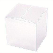 8Pcs Frosted PVC Rectangle Favor Box Candy Treat Gift Box for Wedding