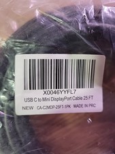 Unidirectional USB C to Mini DisplayPort Cable 25FT 4K60Hz MacBook Surface New