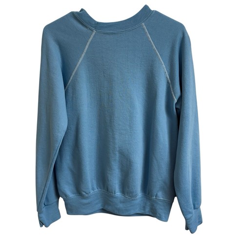 Vintage 80s Disney Casuals Mickey Mouse Crewneck Sweatshirt Size M Light Blue - Picture 2 of 7