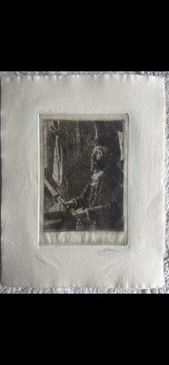 This artwork is a heliogravure etching print by Swedish artist Anders Zorn