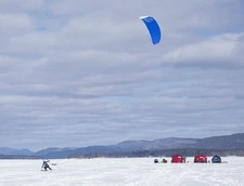 2015 Ozone 11m Frenzy Snow Kite, Bar And Organic Climbing Backpack.