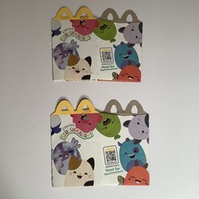 Squishmallows McDonald  s Happy Meal Empty Box 2025 Lot Of 2 