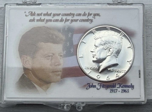 1964 John F. Kennedy (1917-1963) "PROOF" Half Dollar In Custom Coin Holder #2