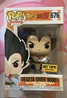 2019 Funko Pop Animation Dragon Ball Z Vegeta Over 9000! 676 Hot Topic Exclusive