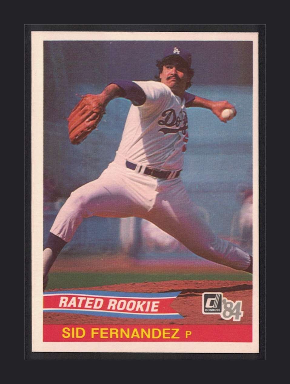 1984 Donruss - Rated Rookie Sid Fernandez #44 LOS ANGELES DODGERS - ROOKIE RC