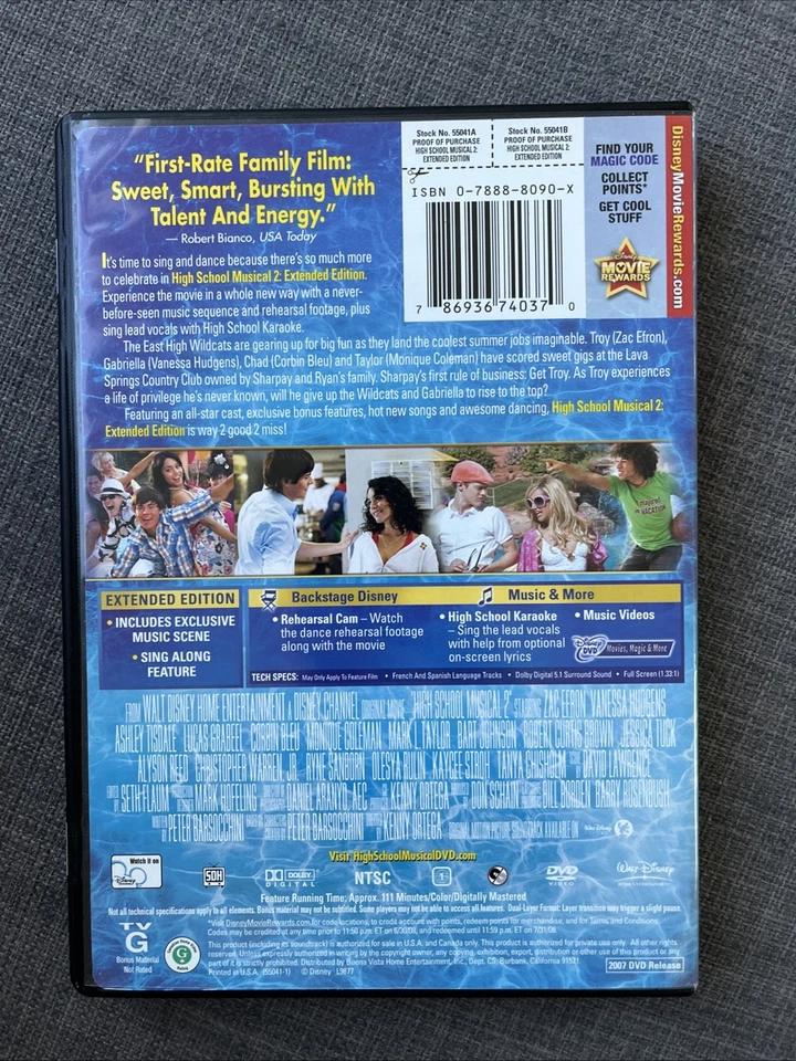 High School Musical 2 - Extended Edition... region 1 - Image 2 of 4