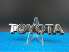 Vintage Toyota Emblem Badge Chrome Metallic Logo Oem 5.25-in