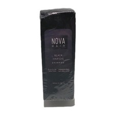 NOVA Hair Dye Shampoo BLACK 6.76oz Paraben Free 100 Organic Sealed