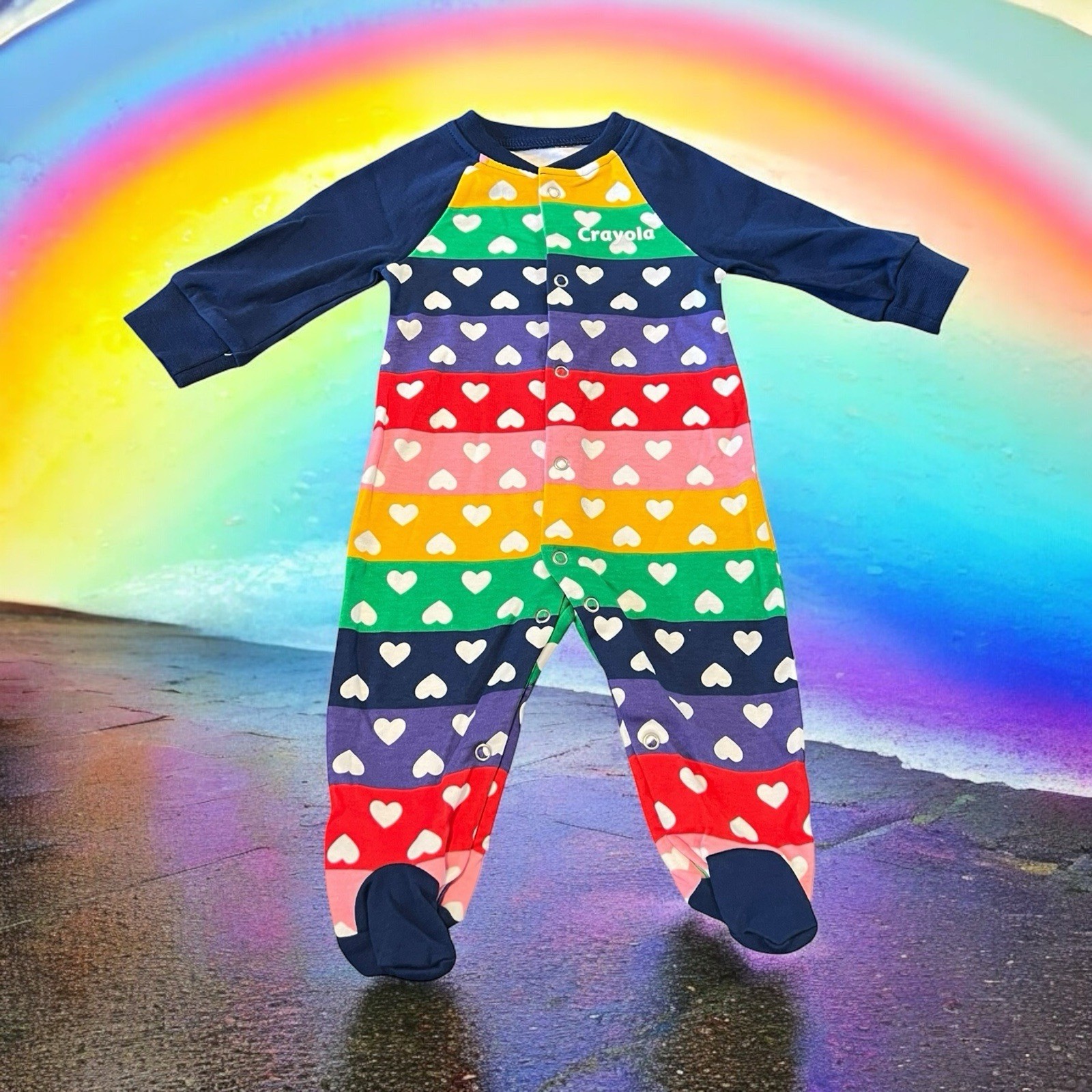 2019 Hallmark Crayola Rainbow One-Piece Jumper NWT Size 3M