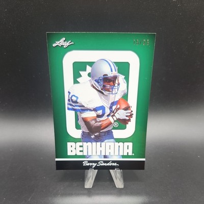 2026 Leaf Benihana Green Barry Sanders #2 Football Card /25