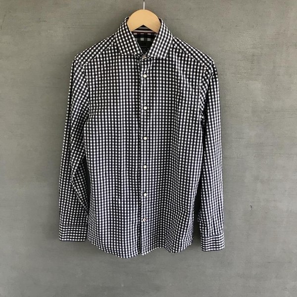 Men H&M Shirt White Cotton 36 / S / 44