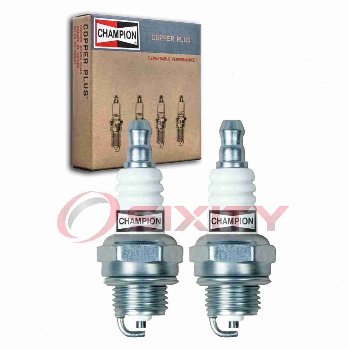 2 pc Champion Copper Plus 863 Spark Plugs for W20MPRU10 W14MPRU10 RCJ8Y yx